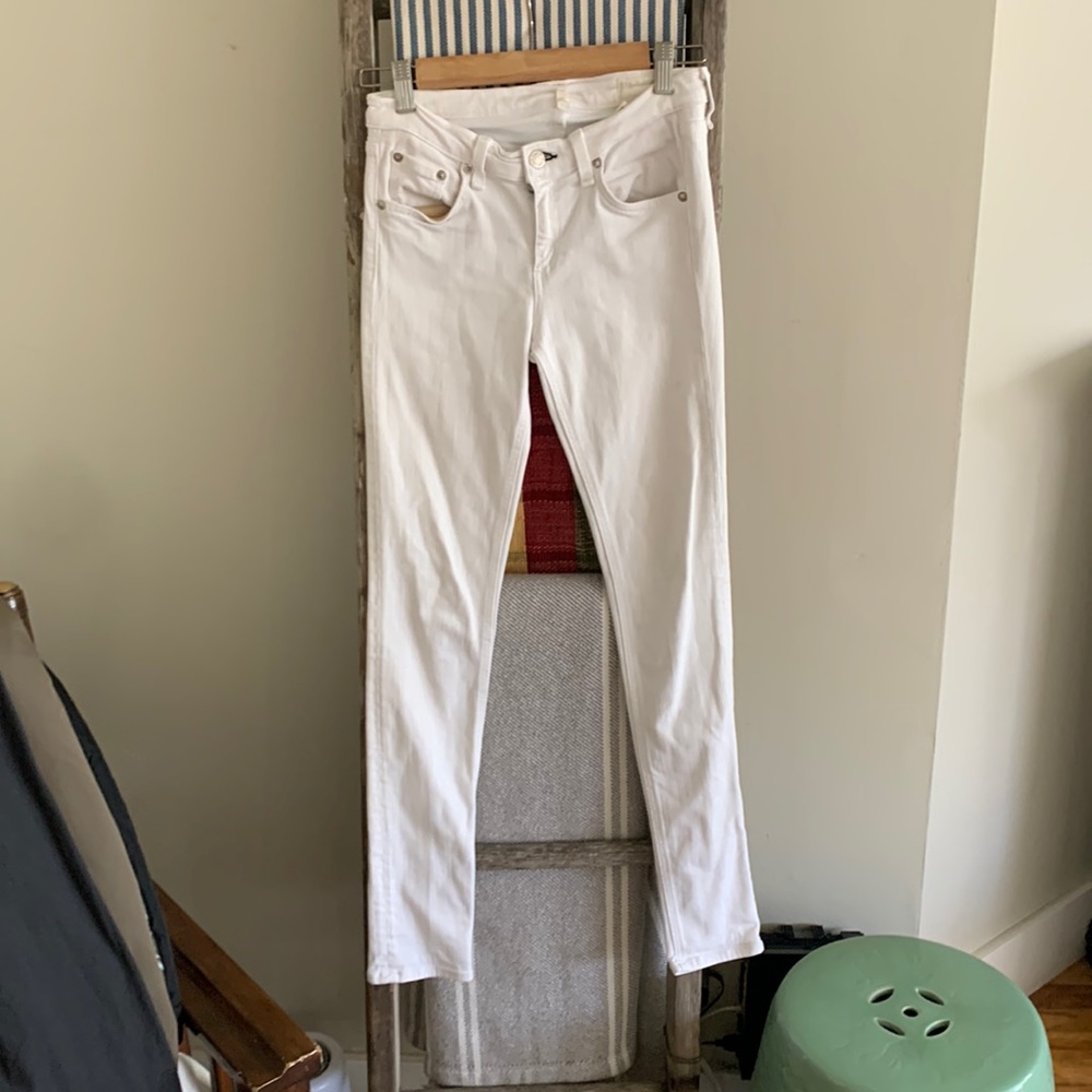 Rag and bone white skinny Jean